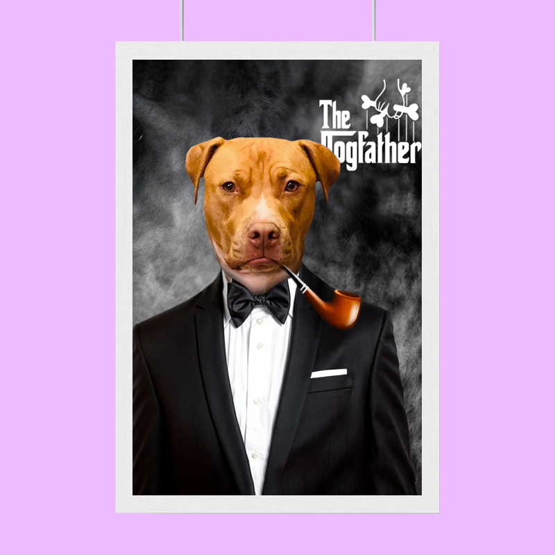 The Dogfather Pet Portrait